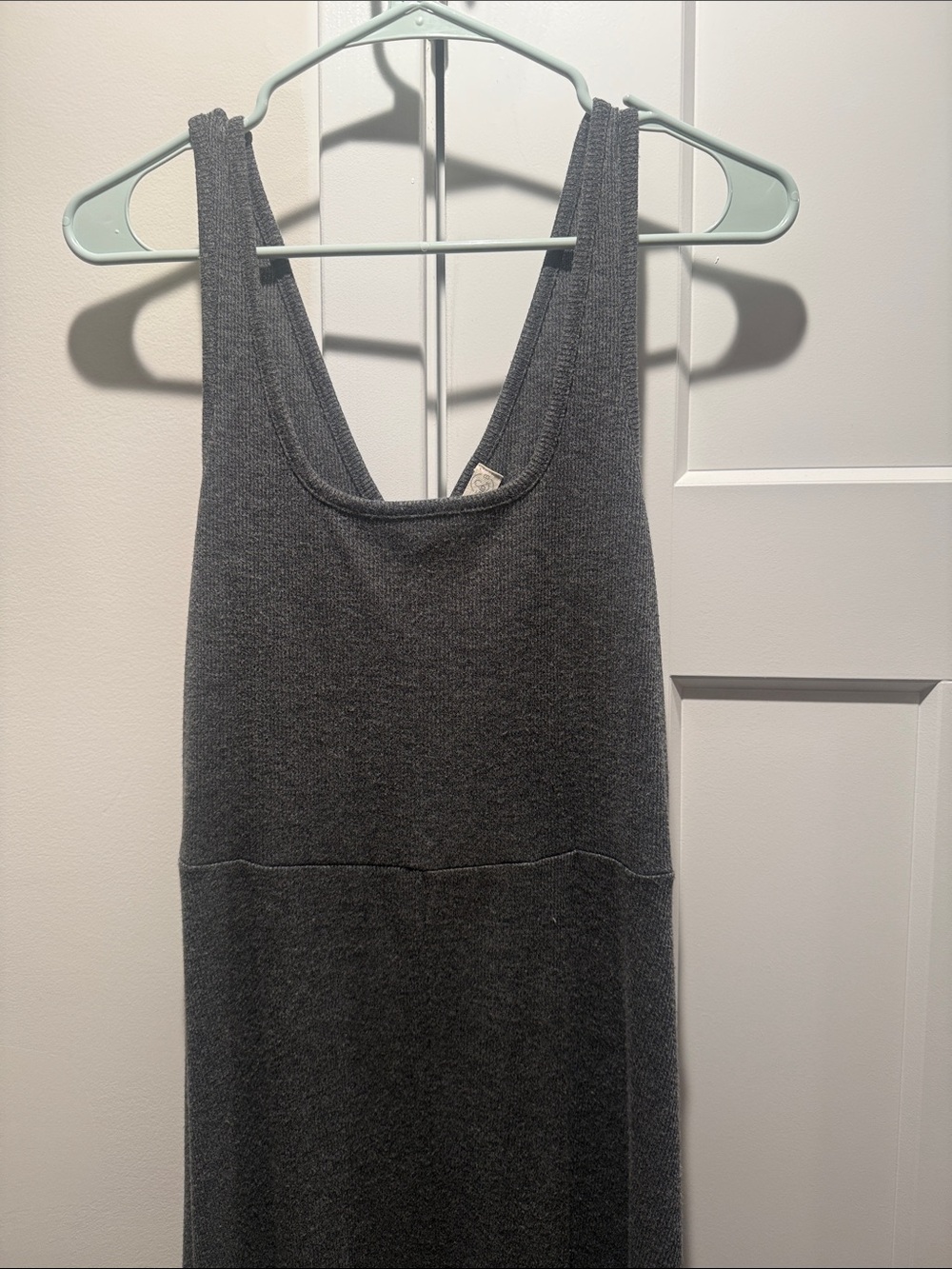 Treasure & Bond Charcoal Gray Knit Tank Dress